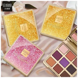 01 Палитра теней для век Quicksand Starry Eye Shadow 3 матовых и 6 перламутровых, 11гр