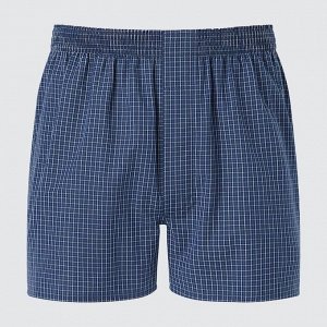 UNIQLO - семейные трусы в мелкую клетку - 67 BLUE