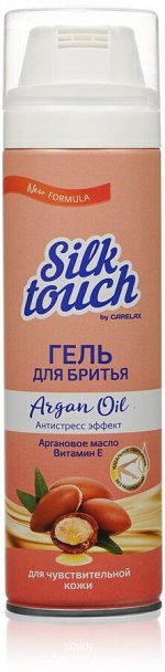 Carelax Silk Touch Гель для бритья женский Аргановое масло для чувствительной кожи 200 мл