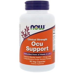 Now Foods, Clinical Strength Ocu Support, 90 растительных капсул