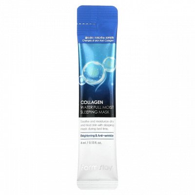 FarmStay Collagen Water Full Moist Sleeping Mask Увлажняющая ночная маска в саше с коллагеном