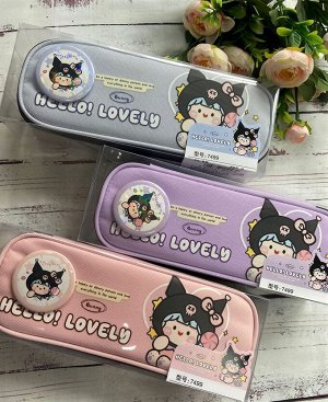 Пенал 2 отделения "Hello! Lovely. Bunny" 23*8,5*5,5см (7499)