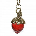 Винтажная елочная игрушка Желудь Lorette Rouge 9 см, стекло, подвеска (Kaemingk)