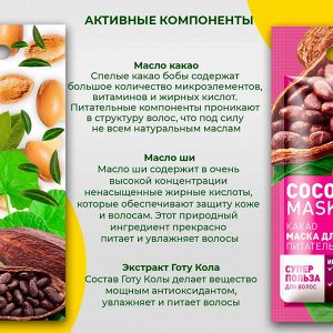 Fitoкосметика ФК Маска для волос FITO SUPERFOOD питательная КАКАО 20мл