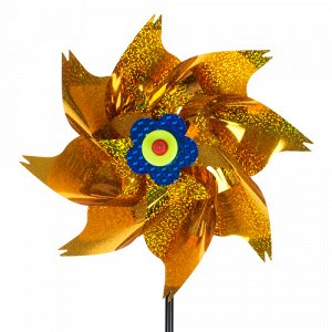 Ветрячок "Цветок" фольга желтый 24х50 см (в разобранном виде)