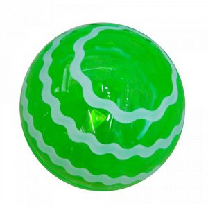 Мяч каучук световой "Полоски" 10 см