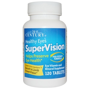 21st Century, SuperVision, высокоэффективная формула, 120 таблеток
