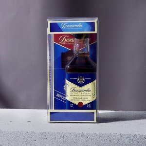 Набор "Богатства и процветания": гель для душа во флаконе виски 250 мл, аромат древесный с пряными нотами, мыло в форме плитки шоколада