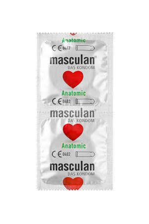 Презервативы Masculan, Anatomic №10, анатомической формы, 5,3 см, 18,5 см, 10 шт