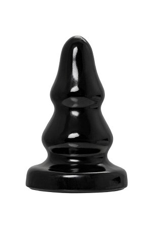 Анальная втулка POPO Pleasure by TOYFA Monoceros, PVC, черная, 15 см, ? 7 см