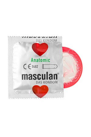 Презервативы Masculan, Anatomic №3, анатомической формы, 5,3 см, 18,5 см, 3 шт