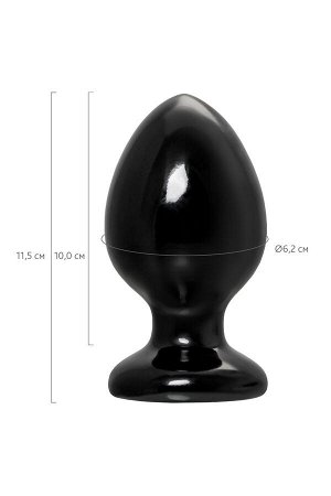 Анальная втулка POPO Pleasure by TOYFA Cetus ?, PVC, черная, 11,5 см, ? 6,2 см
