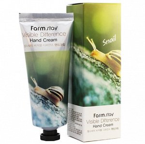 FarmStay Крем для рук с улиткой Snail Visible Difference Hand Cream
