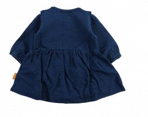 Боди для девочек с имитацией юбки темно-синий