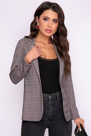 Жакет 8107 Жакет из жаккардового трикотажного полотна.
60% вискоза,35% п/э,5% лайкра