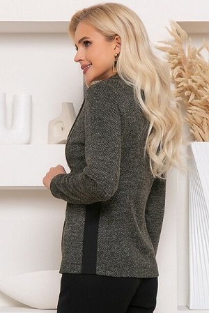 Жакет 8134 Жакет из плотного трикотажного полотна.
75% вискоза,20% п/э,5% лайкра