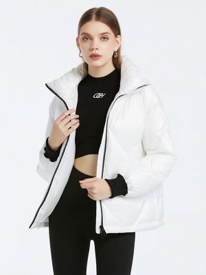 Женское стеганая куртка белый