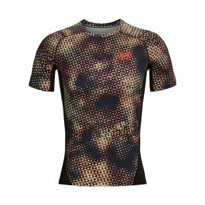 Рашгард с коротким рукавом Under Armour Heatgear Compression Printed Tee (1373819-002)