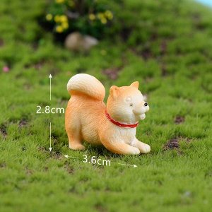 Фигурка декоративная мини  Собачка 2,8*3,6см 1шт