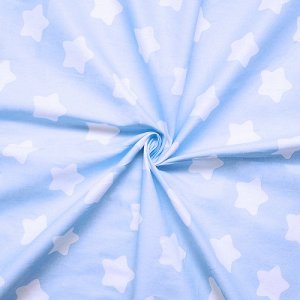 Ткань бязь плательная 150 см 1737/3 цвет голубой