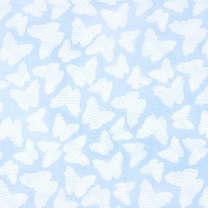 Ткань бязь плательная 150 см 1792/2 цвет голубой
