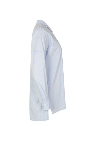 Блуза Рост: 170 Состав: 75%хлопок 21%па 4%эластан. Комплектация блуза. Цвет полоска мелкая