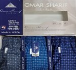 Трусы свободные мужские Omar Sharif. Корея. Хлопок 100% 3 шт в упаковке