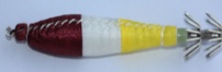 Кальмарница тканевая светонакопительная коричнево-бело-желтая, 10 см,  E5001-013