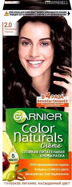 Краска для волос  Color Naturals № 2.0 Элегантный черный