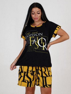 ДК-FASHION ДОМАШНИЙ КОСТЮМ ЖЕНСКИЙ (Горчичный)