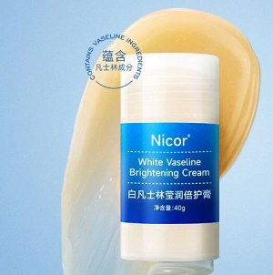 Питательный крем в стике для очень сухой кожи Nicor White Vaseline Brightening Cream