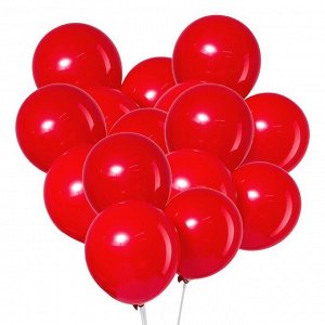 Н-р воздушных шаров "пастель, цвет красный" 12" 5 шт