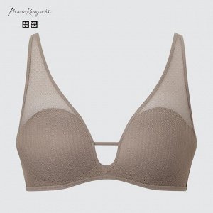 UNIQLO — бюстгальтер с сеточкой - 34 BROWN