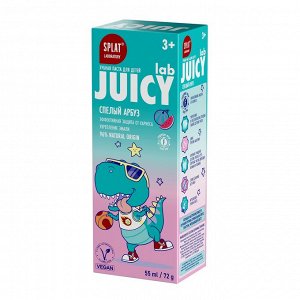 Сплат Детская зубная паста со фтором и блестками "Спелый арбуз" 3+, 55 мл (Splat, Juicy)