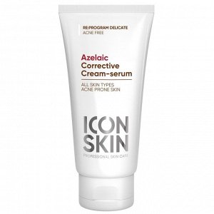 ICON SKIN PROGRAM DELICATE Крем-сыворотка корректирующая  на основе 10% Азелаиновой кислоты, 50 мл