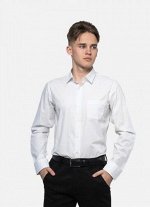 Сорочка подростковая длинный рукав прямой крой цвет Белый  Imperator