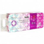 Бумага туалетная &quot;Maneki&quot; Kabi 3 слоя, 280 л., 39.2 м, гладкая, белая с ароматом Ириса, 10 р/упак