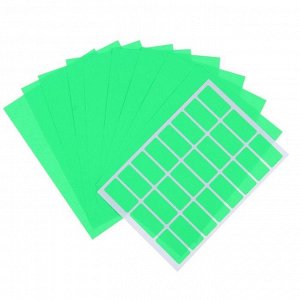 Набор 10 листов ценники самоклеящиеся 32*16мм 24шт на 1 листе флуоресцентные МИКС