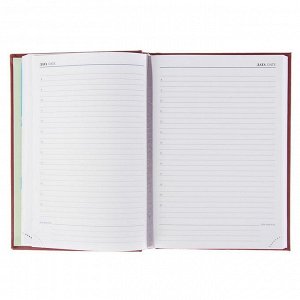 Ежедневник недатированный А5, 352 страницы VIVELLA, искуственная кожа, бордовый