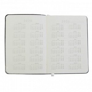 Ежедневник недатированный А6 (115 х 144 мм), 144 страницы Maestro de Tiempo Luna, искусственная кожа, тиснение золотом, чёрный м