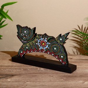 Сувенир «Котяра», на подставке, 30x6x17 см, албезия