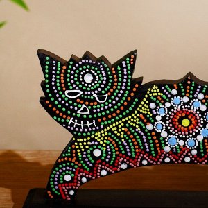 Сувенир «Котяра», на подставке, 30x6x17 см, албезия
