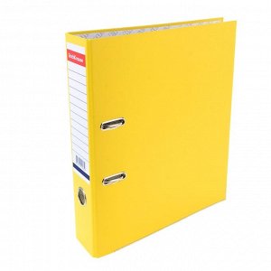 Папка-регистратор А4, 70мм "Стандарт", желтый, с уголком, EK 285