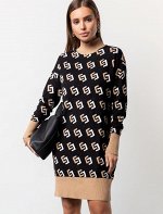 Платье из двуслойной вязки &quot;Жаккард&quot;