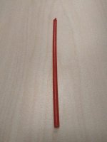 Свечи восковые КРАСНЫЕ №100 (16,5*0,6 см 50 мин) 1 шт.