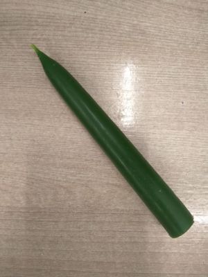 Свеча восковая желтая, 15*1,9 см (более 5 ч)