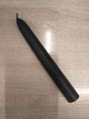Свеча восковая желтая, 15*1,9 см (более 5 ч)