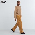 UNIQLO - вельветовые широкие брюки - 34 BROWN