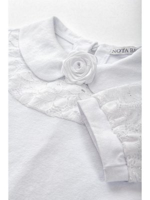 Блузка для девочки младшего школьного возраста белый