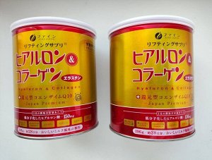 Fine Japan Hyaluron Collagen + CoQ10 Комплекс с гиалуроновой кислотой, рыбным пептид коллагеном 196 гр